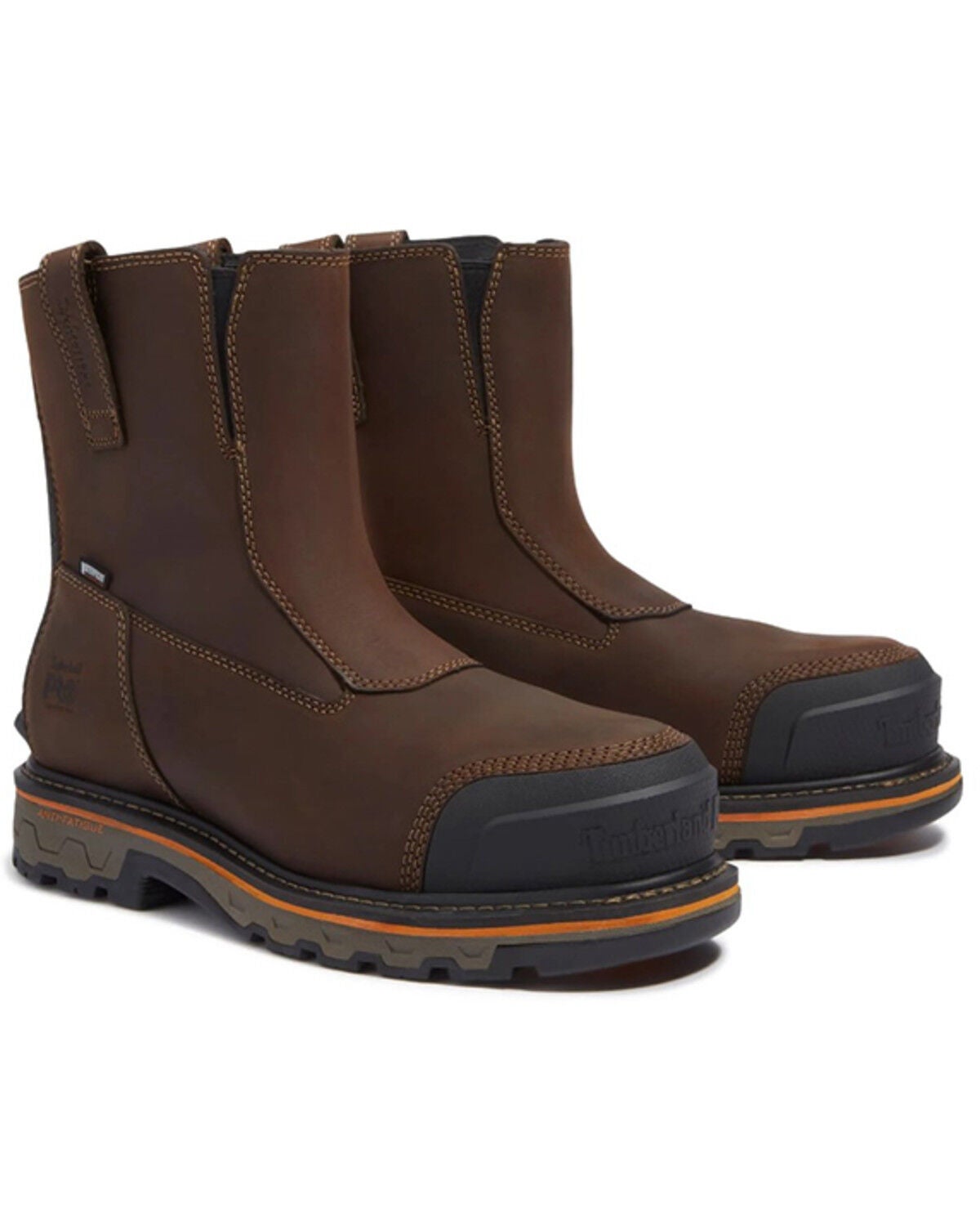 Timberland PRO Men's True Grit Waterproof Chelsea Work Boots - Composite Toe, Brown, hi-res