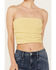 Image #3 - Free People Women's Boulevard Ruched Tube Top, Light Green, hi-res