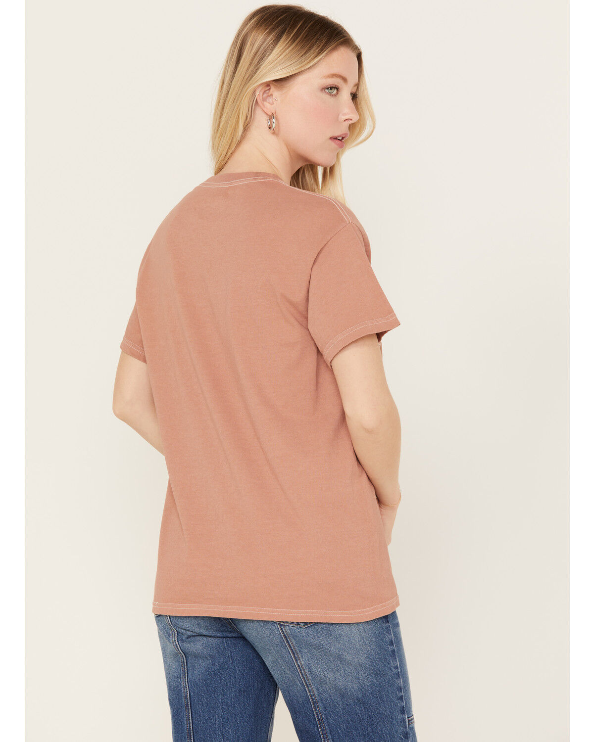 Image #4 - Merch Traffic Women's Chris Stapleton Rose Short Sleeve Graphic Tee, Rust Copper, hi-res
