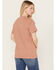 Merch Traffic Women's Chris Stapleton Rose Short Sleeve Graphic Tee, Rust Copper, hi-res
