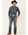 Cody James Men's Doc Medium Wash Stretch Slim Bootcut Jeans , Blue, hi-res