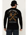 Image #1 - Troll Co Men's Twisting Wrenches Long Sleeve Graphic T-Shirt, Black, hi-res