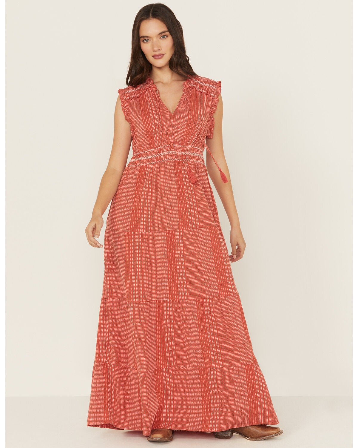 Ariat Women's Sunset Set Of Mind Sleeveless Maxi Dress Sheplers