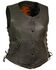 Image #1 - Milwaukee Leather Women's Side Lace Snap Front Vest - 3X, Black, hi-res