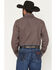 Image #4 - Ely Walker Men's Geo Print Long Sleeve Pearl Snap Western Shirt, Brown, hi-res