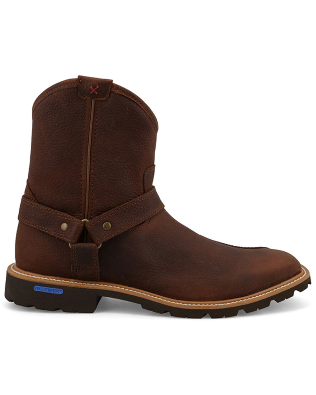 Image #2 - Twisted X Men's Tech X™ Motorcycle Boots - Broad Square Toe, Brown, hi-res