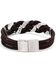 Image #2 - Montana Silversmiths Men's Rustic Braided Bracelet, Silver, hi-res