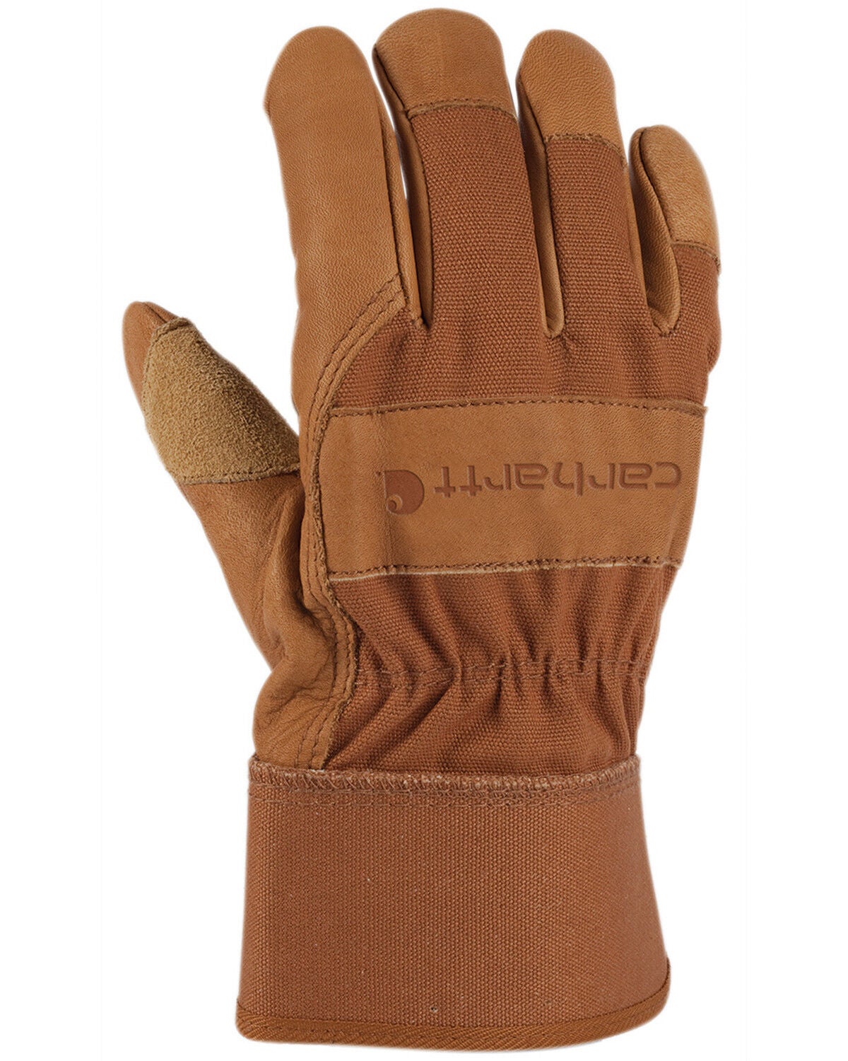 Carhartt Grain Leather Work Gloves, Brown, hi-res