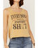 Image #2 - Cleo + Wolf Women's Everybody Deserves Another Shot Gold Graphic Tank, Gold, hi-res