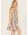 Image #2 - Angie Women's Southwestern Print Short Sleeve Mini Dress , Ivory, hi-res