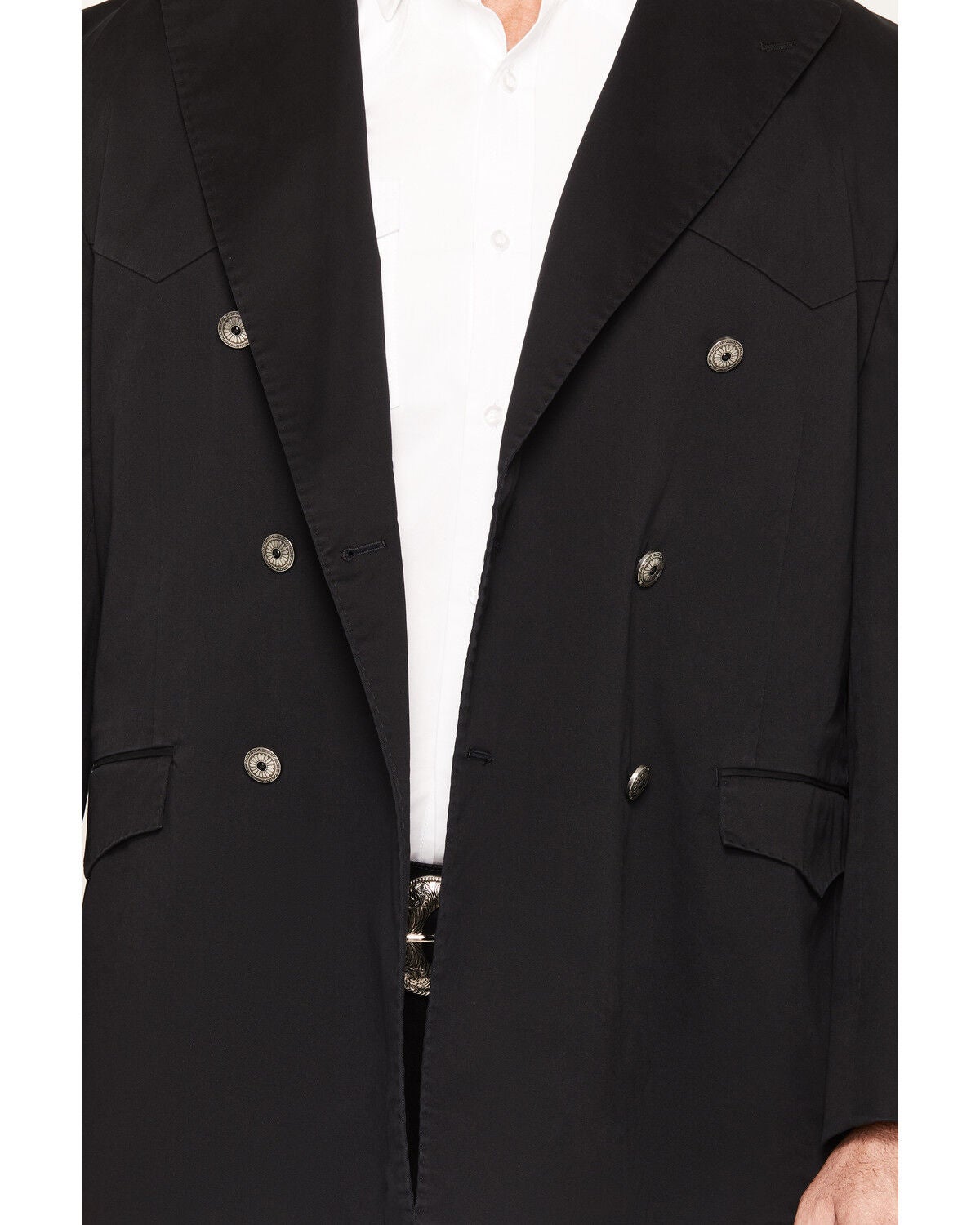 Image #3 - Cody James Black 1978&reg; Double Breasted Chino Washed Blazer, Black, hi-res