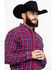 Image #5 - Levi's Men's Red Mondy Plaid Long Sleeve Western Flannel Shirt, Red, hi-res