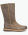 Image #2 - Born Women's Salee Mid Calf Suede Boots - Round Toe, Taupe, hi-res