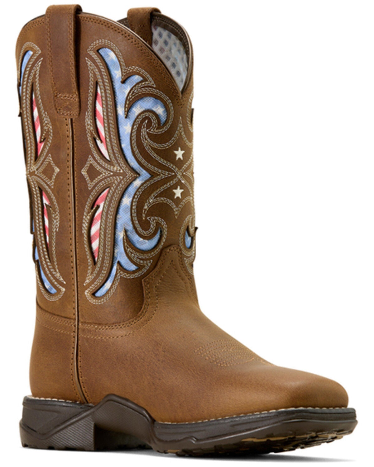 Ariat Women's Anthem Proud VentTEK Performance Western Boots - Broad Square Toe, Tan, hi-res
