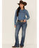 Image #1 - Wrangler Retro Women's Mae Medium Wash Trouser Jeans, Blue, hi-res