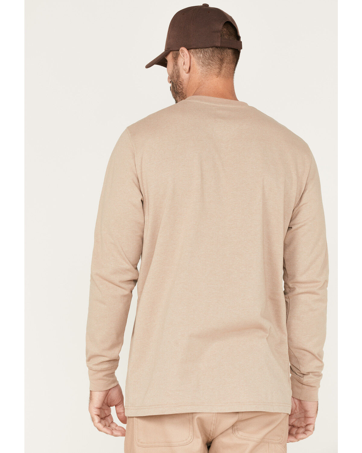 Image #4 - Hawx Men's Forge Solid Work Pocket T-Shirt - Big & Tall, Natural, hi-res