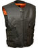 Image #1 - Milwaukee Leather Men's SWAT Style Zipper Front Vest - 3X, Black, hi-res