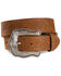 Tony Lama Women's Brown Layla Leather Belt, Brown, hi-res