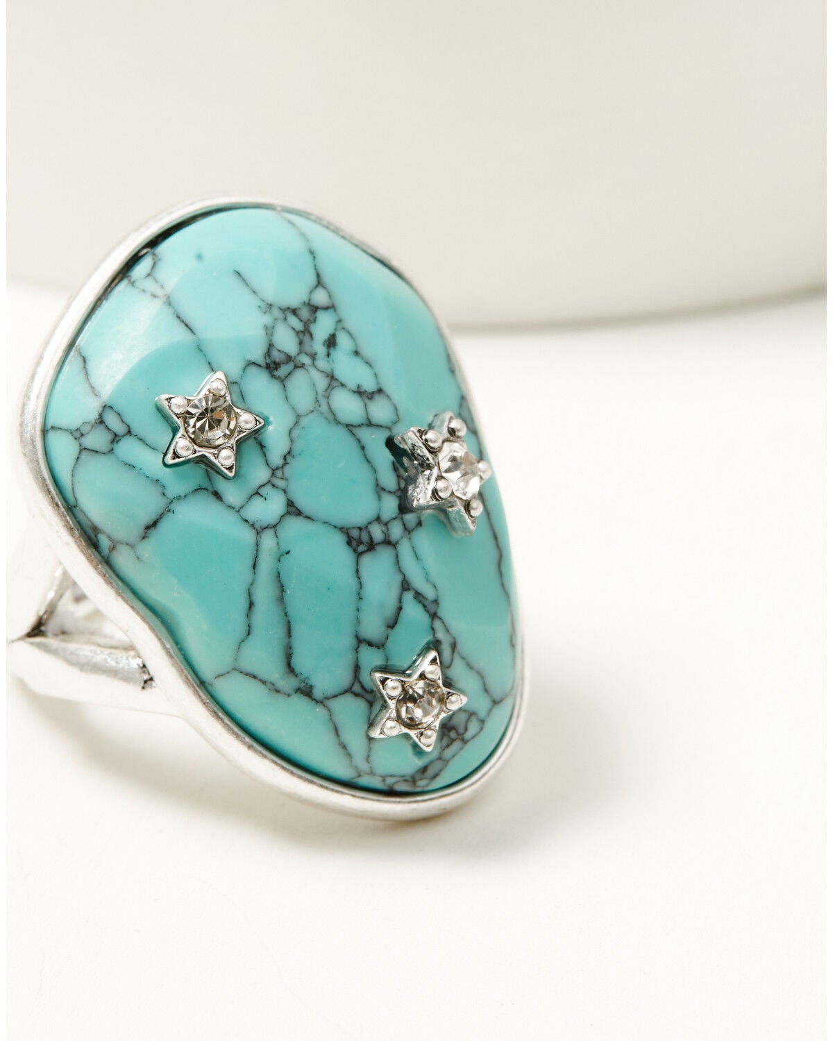 Image #1 - Lainey Wilson Women's Pave Star Ring, Silver, hi-res