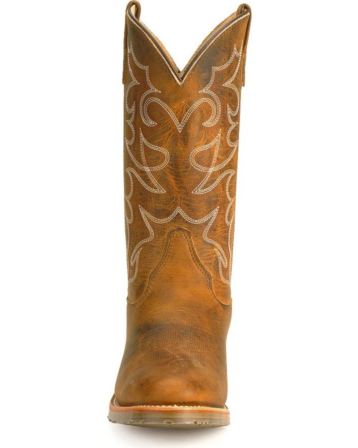 Image #5 - Double H Men's Gel Ice Western Boots - Round Toe, Brown, hi-res