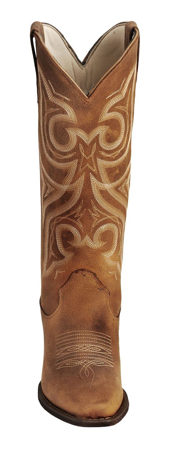 Image #4 - Crush by Durango Women's Jealousy Western Boots - Square Toe, Cognac, hi-res