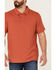 Image #3 - Brothers and Sons Men's Slub Polo Shirt , Cherry, hi-res