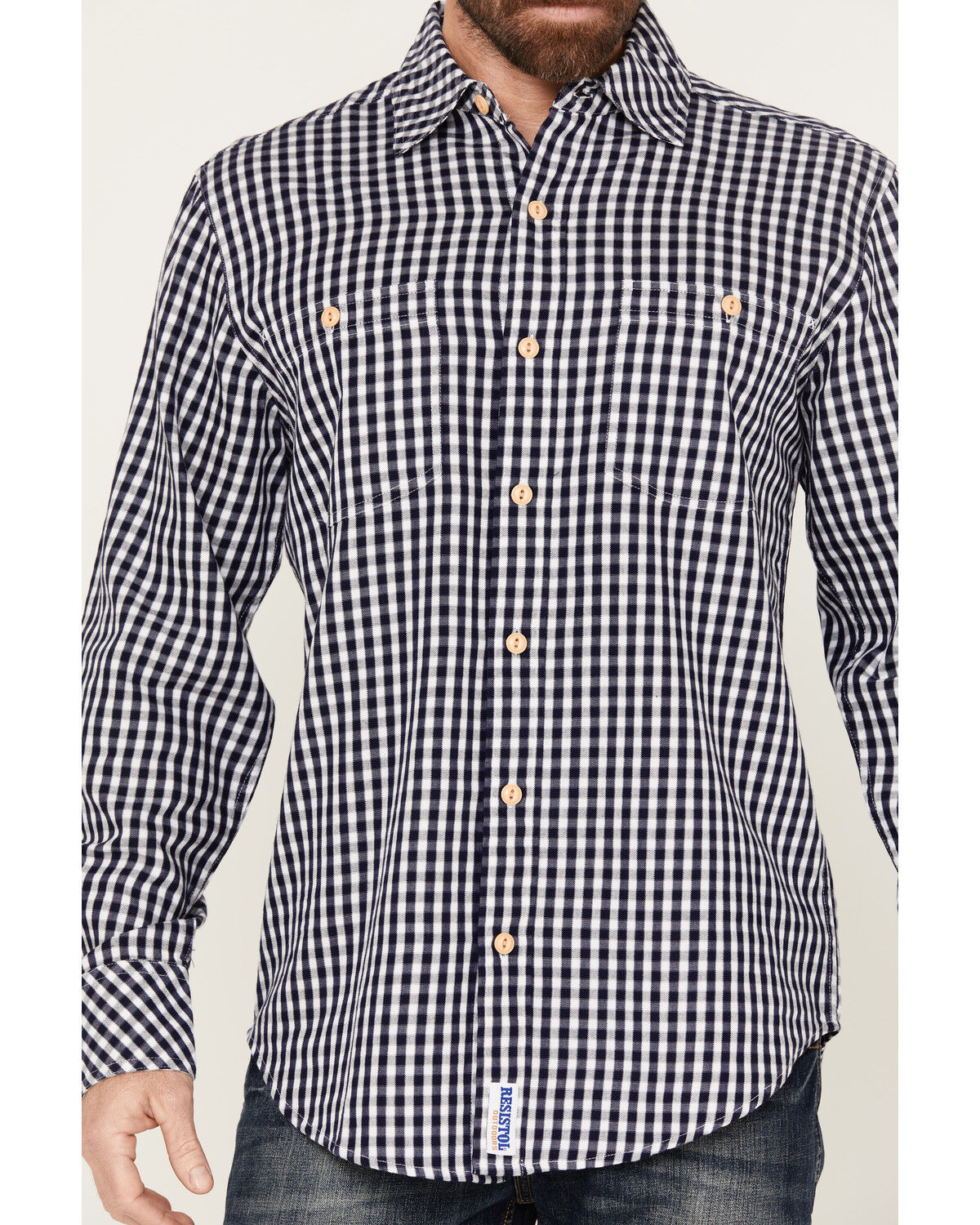 Image #3 - Resistol Men's Northway Checkered Print Long Sleeve Button-Down Western Shirt, , hi-res