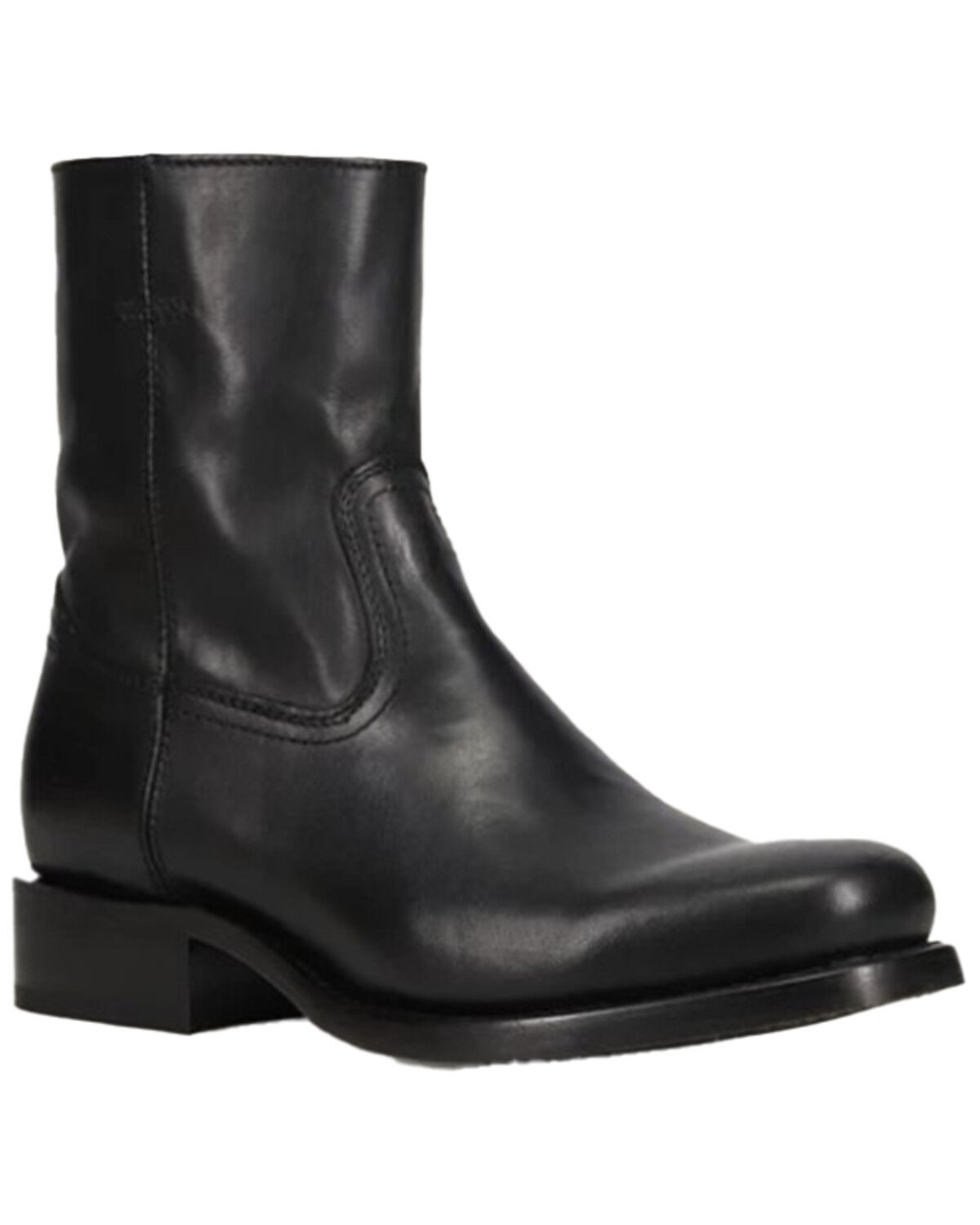 Image #1 - Frye Men's Campus Inside Zip Ankle Boots - Round Toe, Black, hi-res