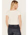 Image #4 - Shyanne Women's Beaded Short Sleeve Front Tie Shirt, Cream, hi-res