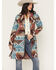 Image #1 - Shyanne Women's Southwestern Print Long Line Coat, Brown, hi-res