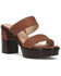 Image #1 - Frye Women's Pipa Woodstock 2 Band Platform Sandal, Tan, hi-res