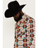Image #2 - Rock & Roll Denim Men's Southwestern Print Stretch Long Sleeve Pearl Snap Shirt, Natural, hi-res