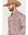 Image #2 - Moonshine Spirit&reg; Men's Opre Paisley Print Long Sleeve Snap Western Shirt, Purple, hi-res