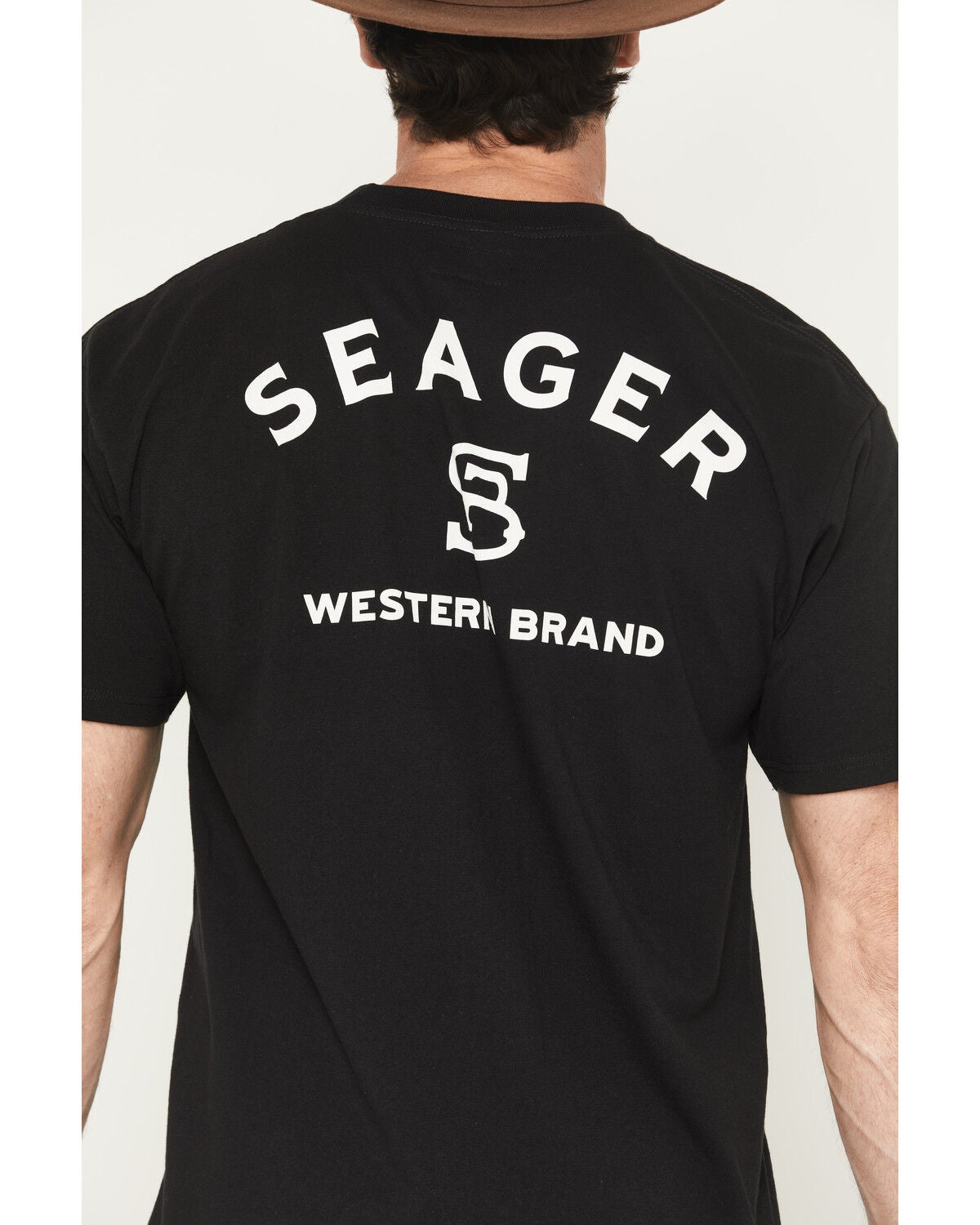 Image #4 - Seager Men's Branded Short Sleeve Graphic T-Shirt, Black, hi-res