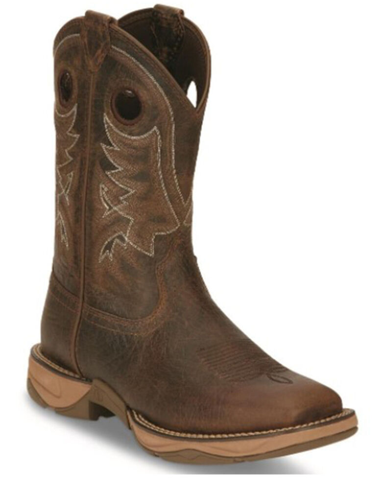 Tony Lama Men's Rasp Western Boots - Wide Square Toe, Brown, hi-res