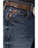 Image #2 - Ariat Men's M5 Skyland Romans Medium Wash Straight Stretch Jeans, Medium Wash, hi-res