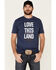 Ariat Men's Navy Love This Land Graphic Short Sleeve T-Shirt , Navy, hi-res
