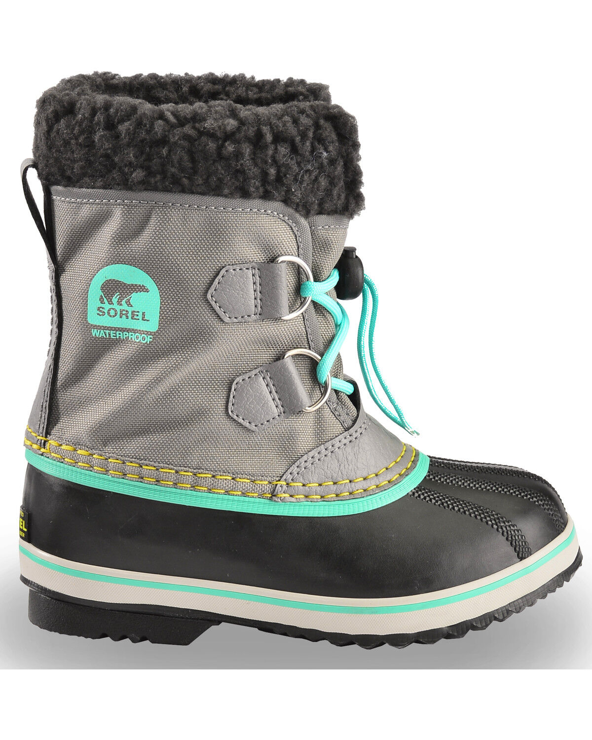 Image #2 - Sorel Boys' Lace-Up Outdoor Boots, Grey, hi-res