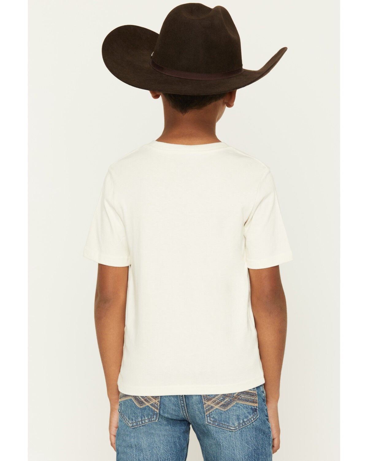 Image #4 - Wrangler Boys' Long Live Cowboys Short Sleeve Graphic T-Shirt, White, hi-res