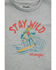 Image #2 - Wrangler Toddler Boys' Stay Wild Short Sleeve Graphic T-Shirt, Grey, hi-res