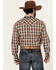 Image #4 - Cody James Men's Ricardo Plaid Print Long Sleeve Snap Western Shirt - Big, Tan, hi-res