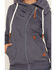 Image #3 - Wanakome Women's Hestia Asymmetrical Full-Zip Sweatshirt, Navy, hi-res