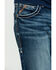 Image #4 - Ariat Men's M5 Lennox Stretch Stackable Slim Straight Jeans, Blue, hi-res