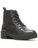 Image #1 - Harley Davidson Women's Valene Canvas 5" Lace-Up Moto Boots - Round Toe , Black, hi-res