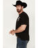 Image #3 - Cowboy Hardware Men's Triple Skull Short Sleeve Graphic T-Shirt , Black, hi-res
