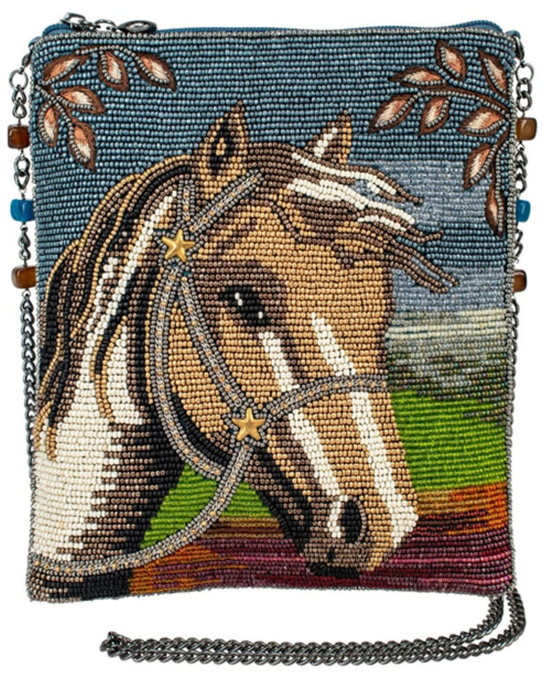 Mary Frances Women's Spirited Crossbody Beaded Horse Handbag , Multi, hi-res