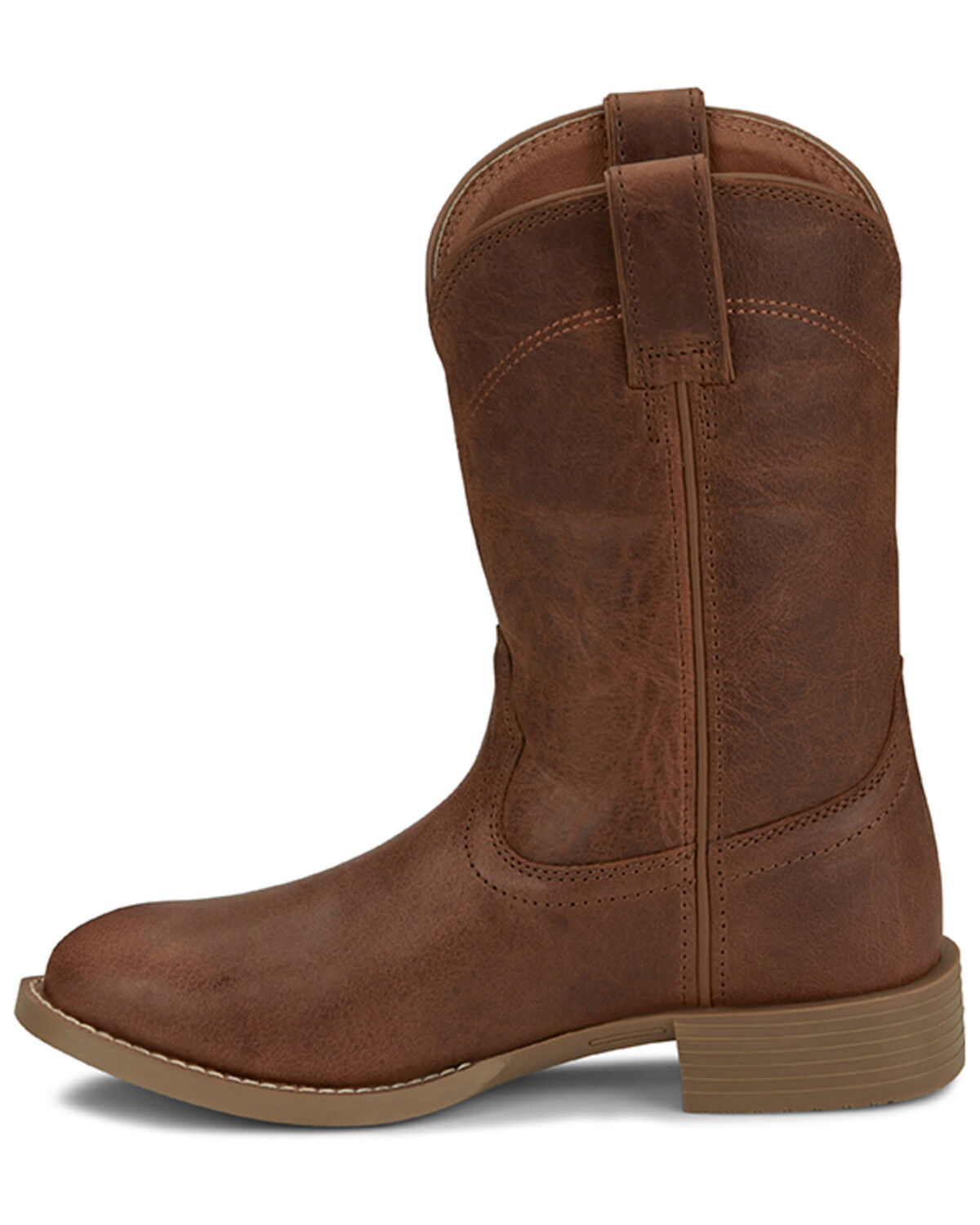 Image #3 - Justin Women's Stampede Western Boots - Round Toe, Brown, hi-res
