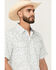 Image #2 - Cody James Rodeo Drive Floral Print Short Sleeve Snap Western Shirt, White, hi-res