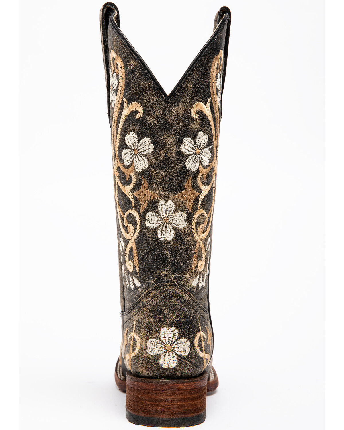 Image #5 - Circle G Women's Honey Cowhide Western Boots - Square Toe, Honey, hi-res