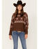 Ariat Women's Lawless Star Southwestern Pullover Sweater, Brown, hi-res
